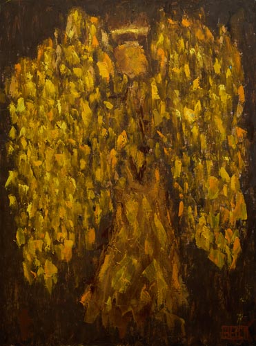 Мимоза. Масло, холст, 80×60 см