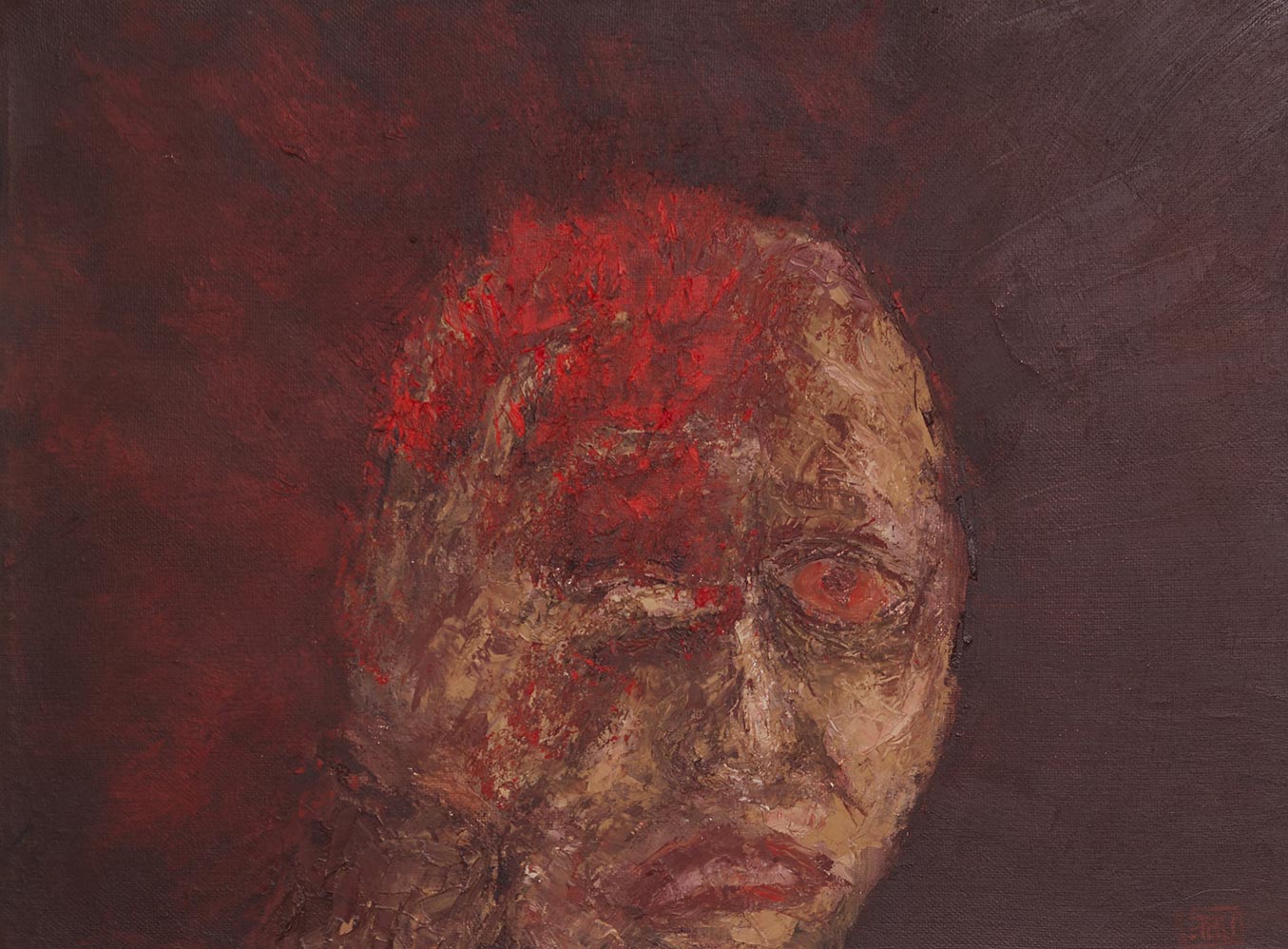 Оригинальная работа Вадима Золотарёва «Боль», масло, холст, 40×30 см