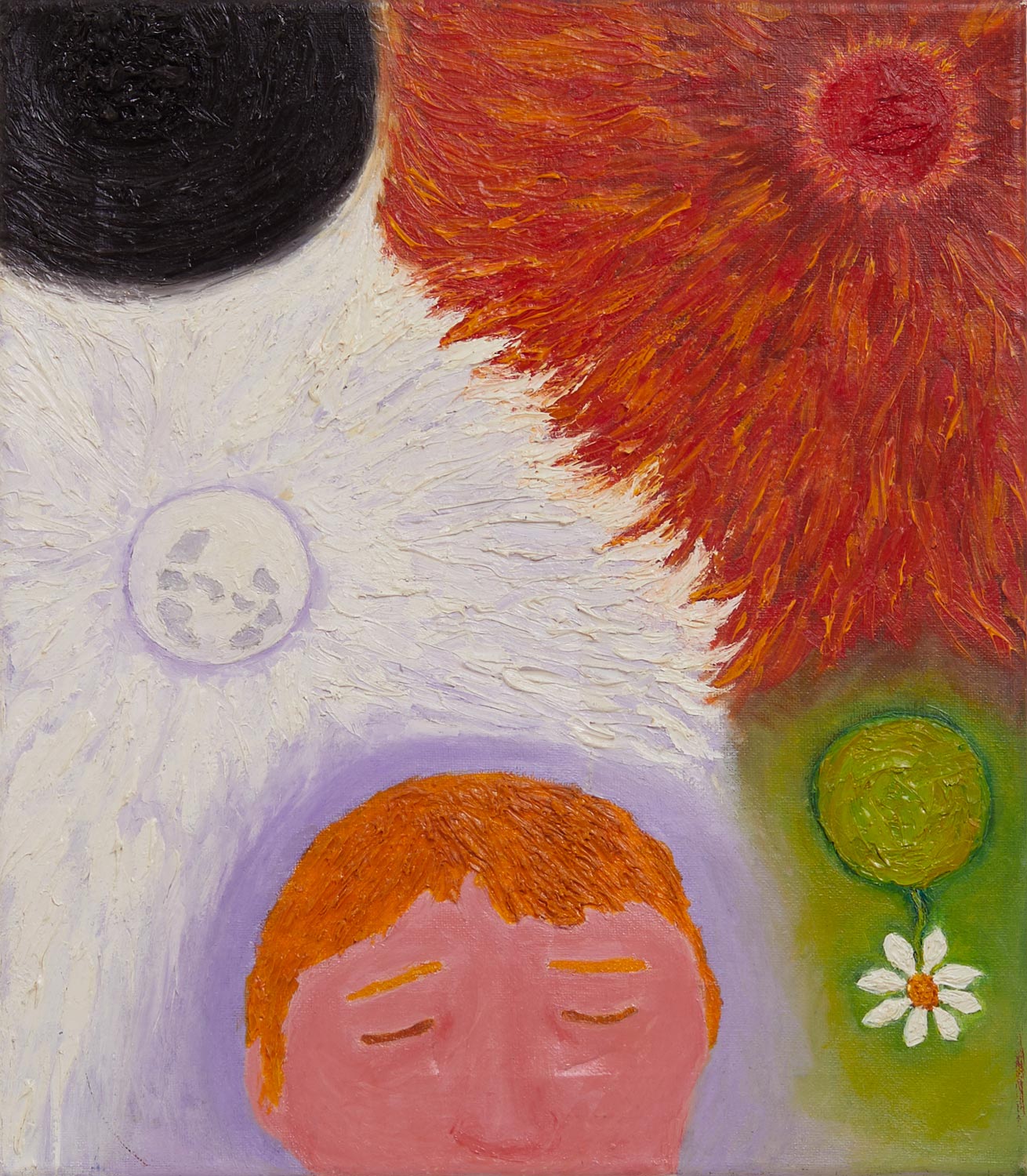 Оригинальная картина Вадима Золотарёва «Первый сон», масло, холст, 40×35 см