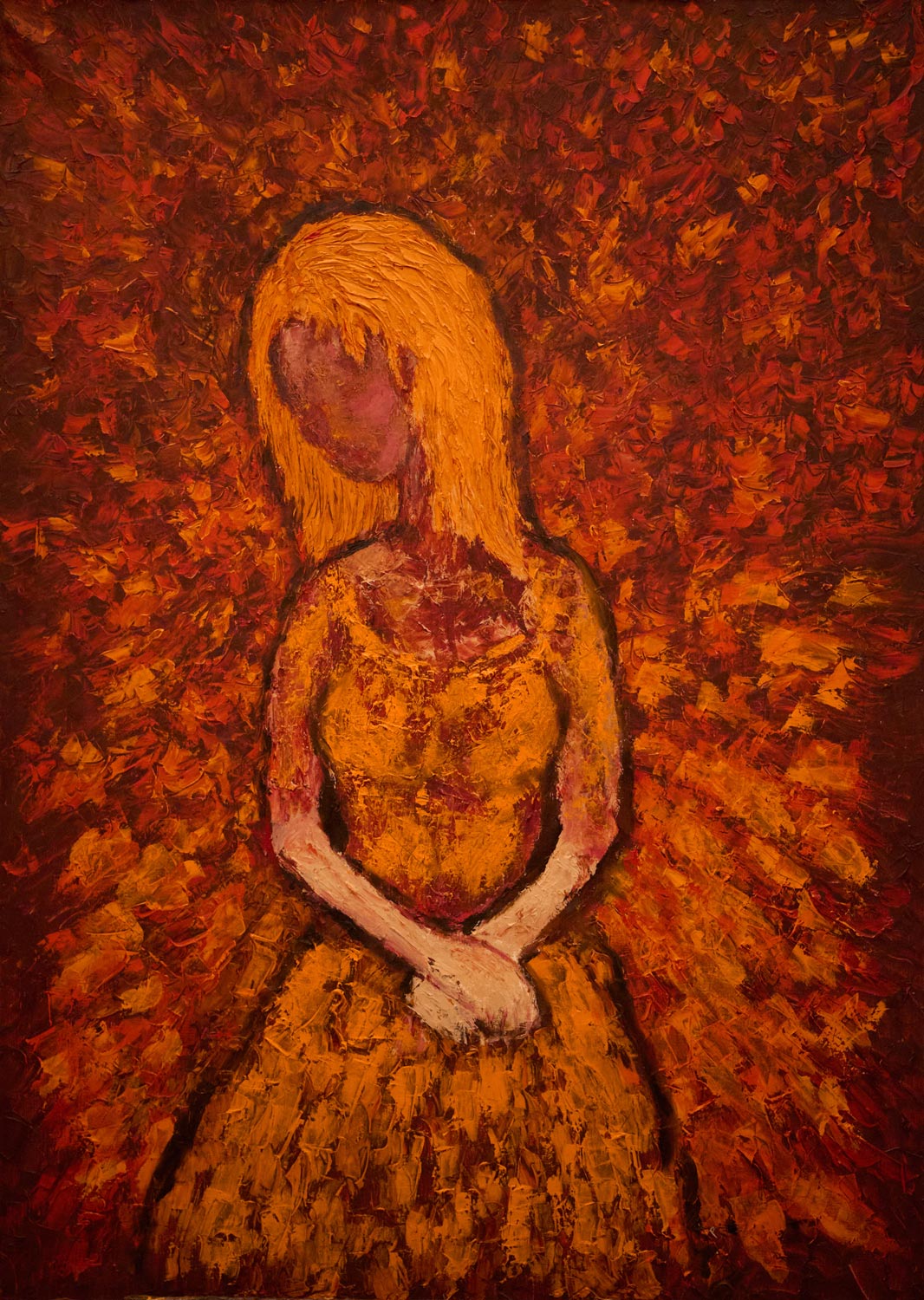 Оригинальная работа Вадима Золотарёва «Осенью», масло, холст, 105×75 см