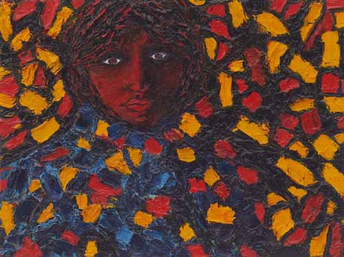 Конфетти. Масло, картон, 24×18 см