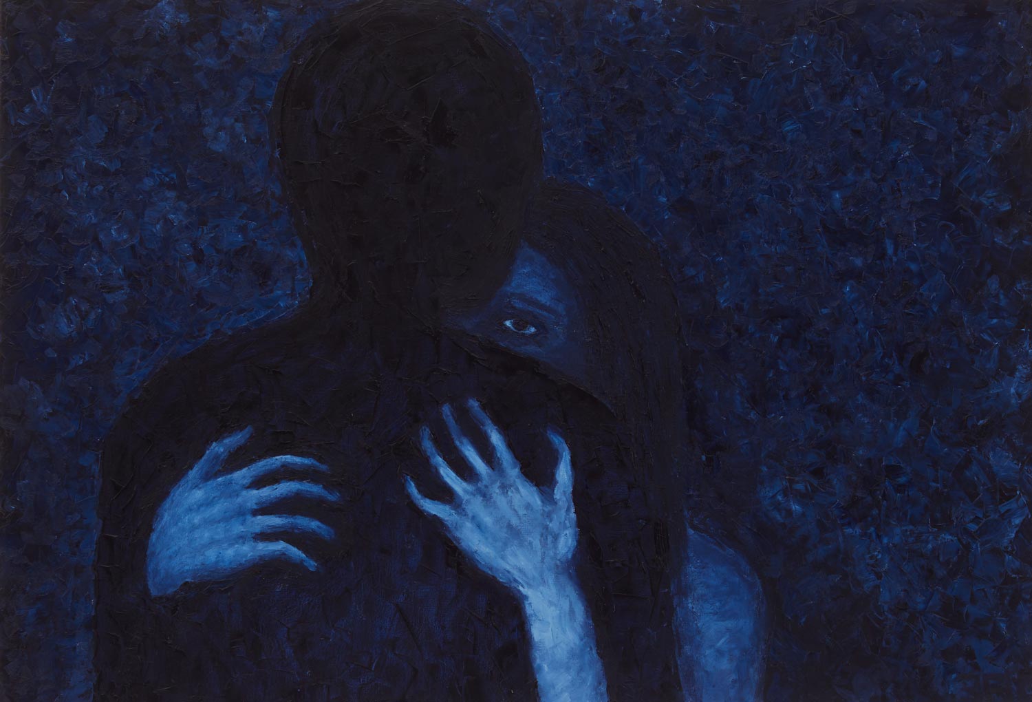 Оригинальная картина Вадима Золотарёва «Обнимая пепел», масло, холст, 105×75 см