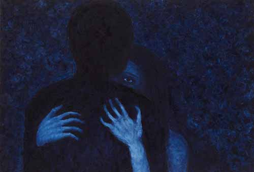 Картина «Обнимая пепел», масло, холст, 100×70 см