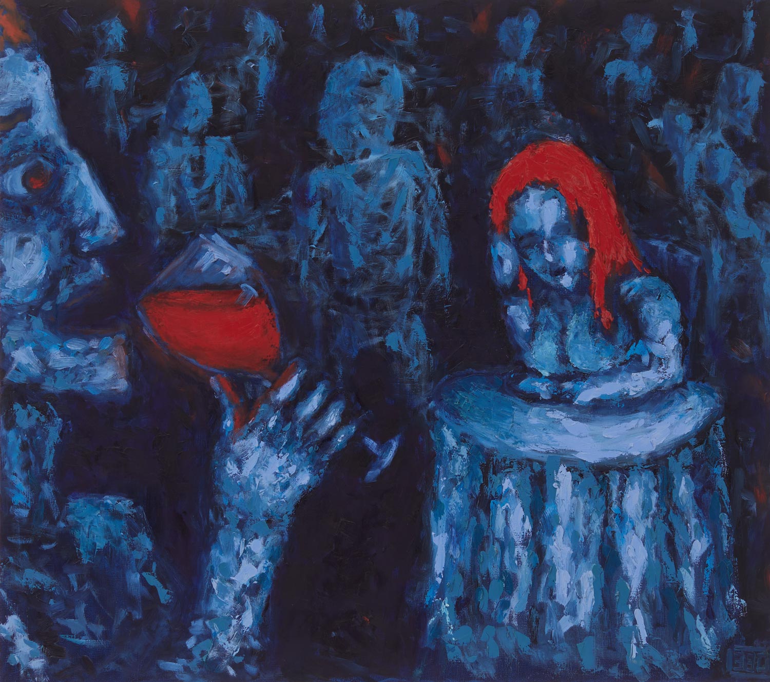 Оригинальная картина Вадима Золотарёва «Вино и вина», масло на холсте, 90×80 см