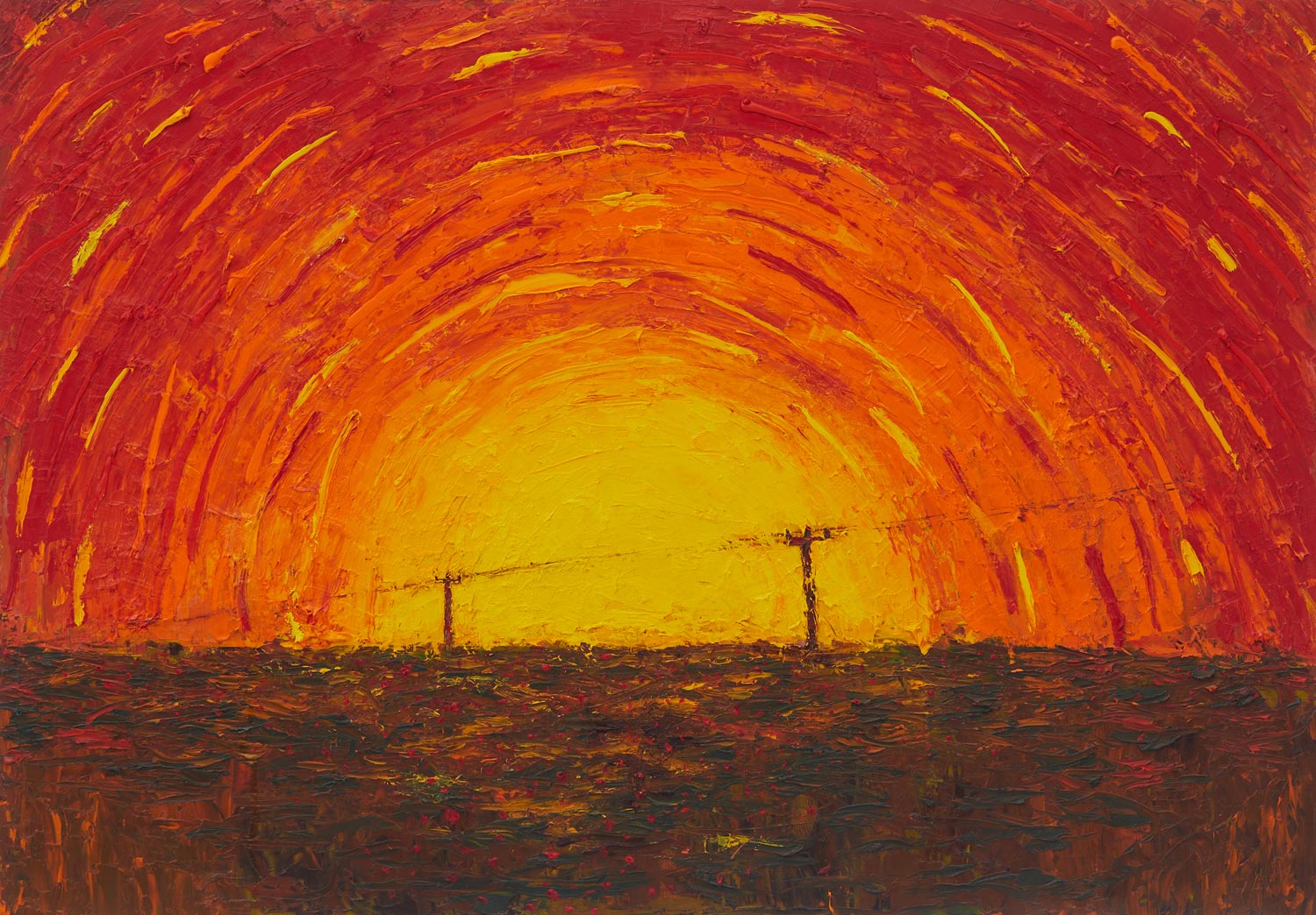 Оригинальная работа Вадима Золотарёва «Интересно, что будет завтра?», масло, холст, 100×70 см